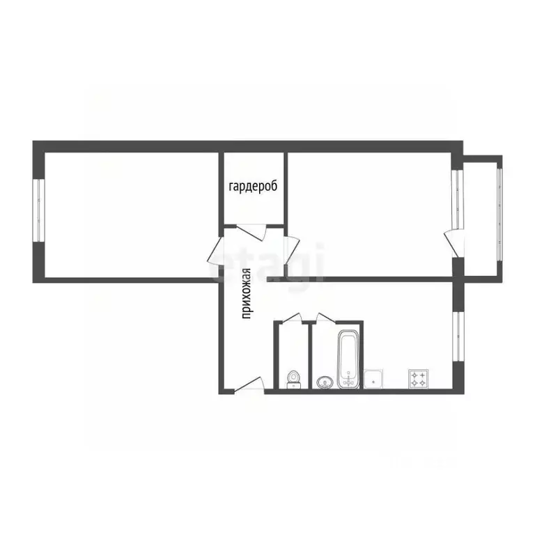 2-к кв. Красноярский край, Красноярск Свердловская ул., 13б (48.9 м) - Фото 2
