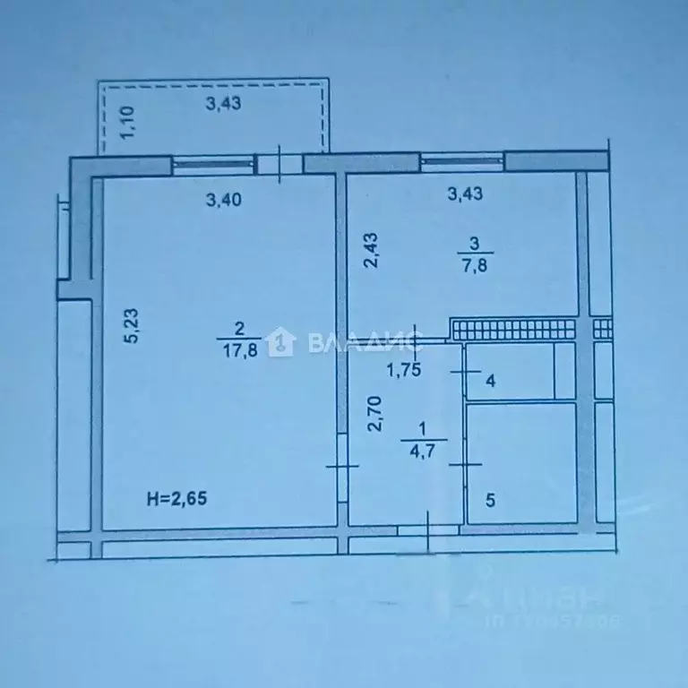 1-к кв. Волгоградская область, Волгоград ул. Репина, 62 (34.2 м) - Фото 2