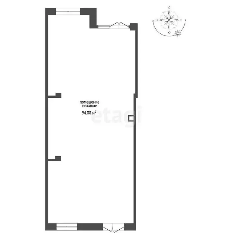 Помещение свободного назначения (94.08 м) - Фото 1