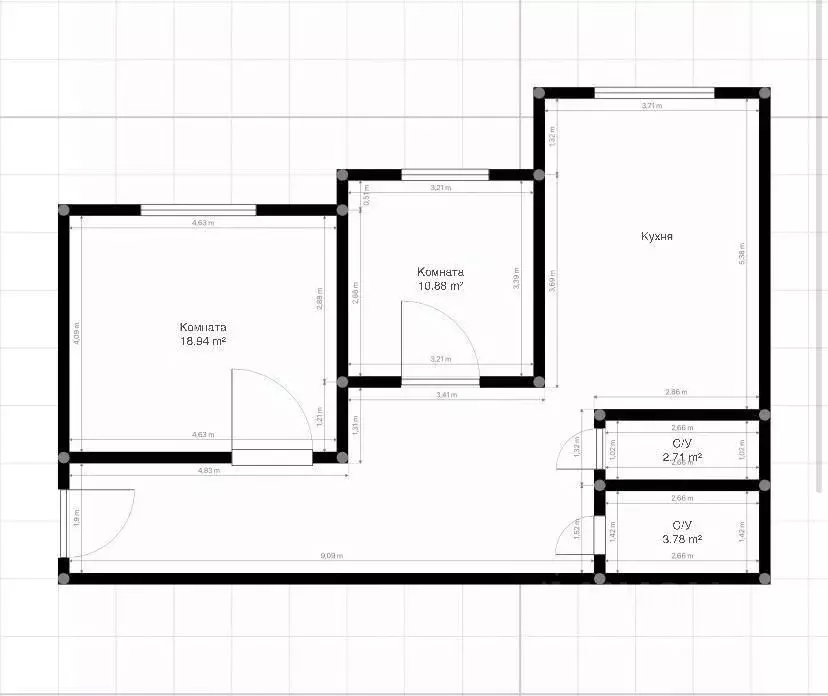 2-к кв. Кабардино-Балкария, Нальчик ул. Героя России Т.М. Тамазова ... - Фото 1