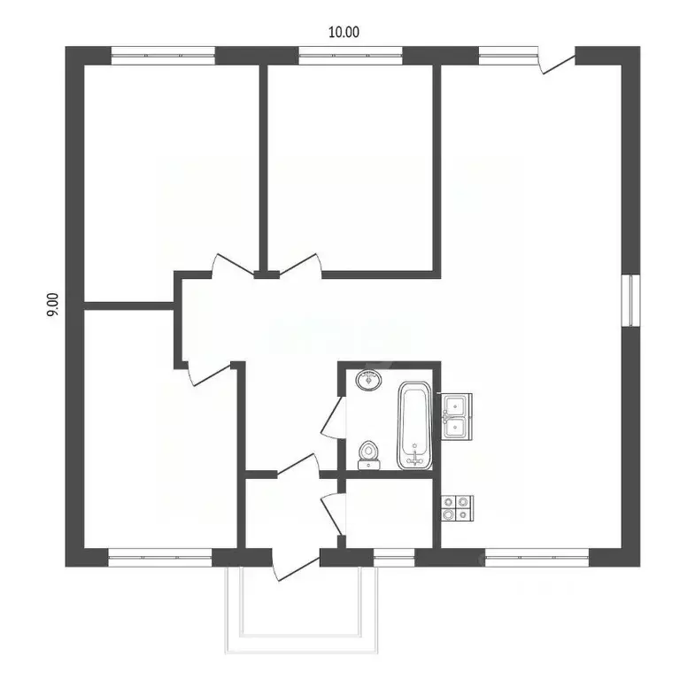 Дом в Ростовская область, Аксайский район, Щепкинское с/пос, пос. ... - Фото 2