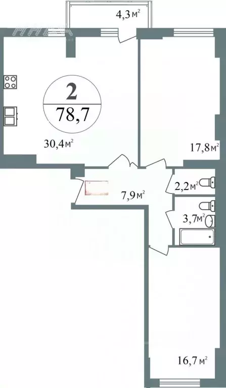 2-к кв. Нижегородская область, Нижний Новгород 2-я Оранжерейная ул., ... - Фото 1