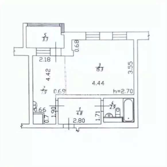 Студия Ханты-Мансийский АО, Ханты-Мансийск Учхоз мкр, ул. Осенняя, 5 ... - Фото 1