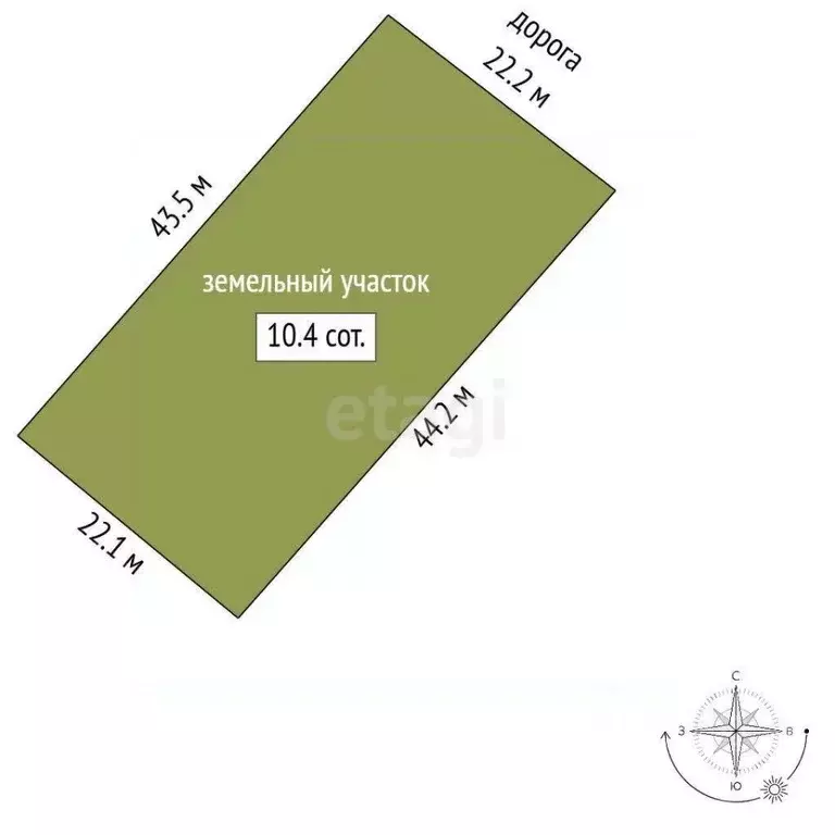 Участок в Крым, Симферополь Фонтаны кв-л,  (10.0 сот.) - Фото 1