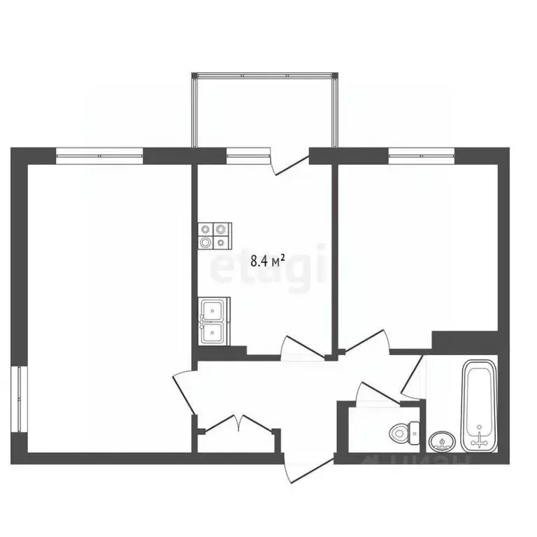 2-к кв. Камчатский край, Петропавловск-Камчатский Морская ул., 37 ... - Фото 2