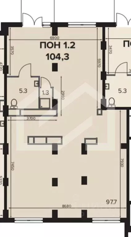 Помещение свободного назначения в Москва Ленинградское ш., 228к4 (104 ... - Фото 2
