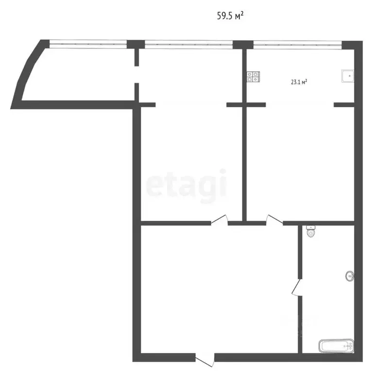 1-к кв. Ставропольский край, Пятигорск ул. Пастухова (73.2 м) - Фото 1