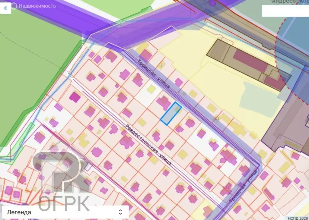 Участок в посёлок городского типа Андреевка, Троицкая улица, 13 (6 м) - Фото 1