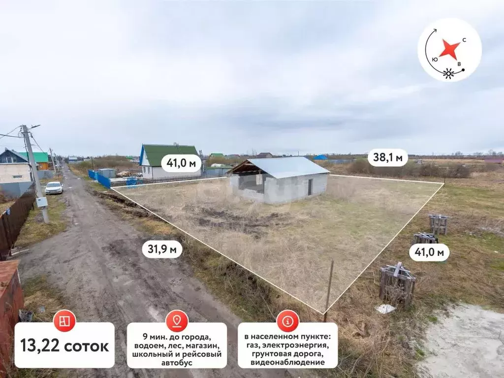 Участок в Тюменская область, Тюмень Царево садовое товарищество, 271 ... - Фото 1