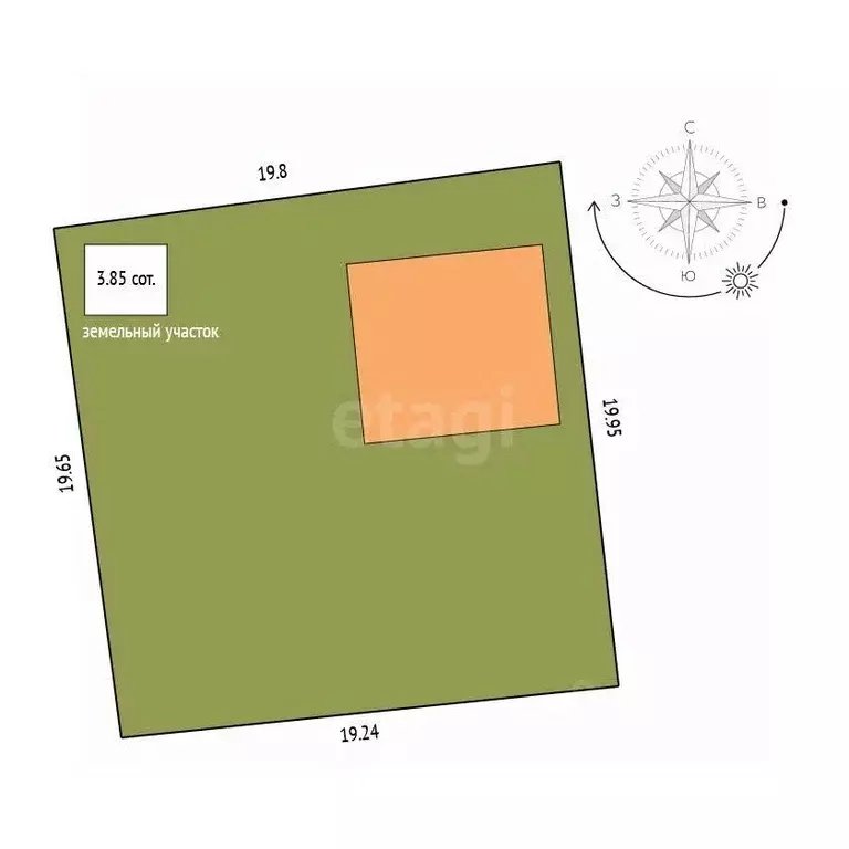 Дом в Тюменская область, Тюмень Плодовое СНТ, ул. Солнечная (20 м) - Фото 1