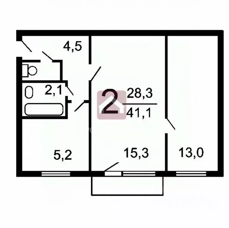 2-к кв. Саратовская область, Саратов Киевский проезд, 2 (43.3 м) - Фото 2
