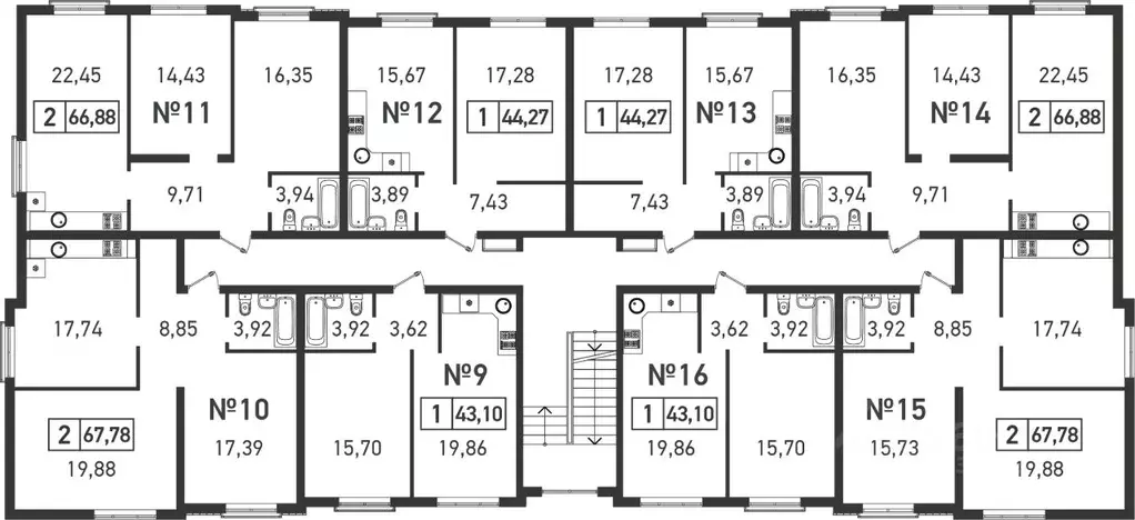 2-к кв. Краснодарский край, Краснодар ул. Атлантическая, 2к6 (67.78 м) - Фото 1