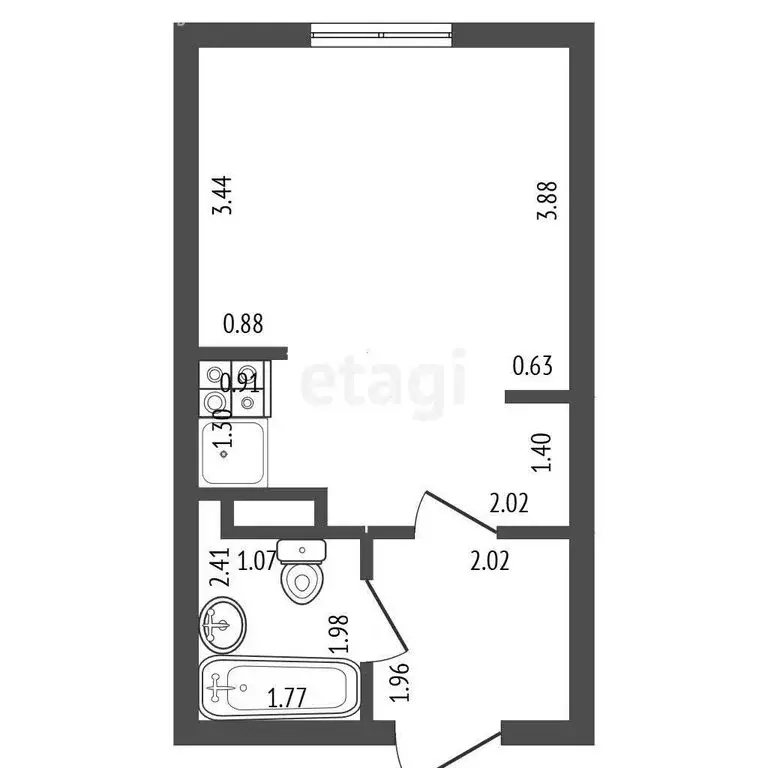 Квартира-студия: Мурино, улица Шоссе в Лаврики, 57к1 (31 м) - Фото 0