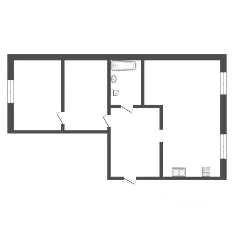 2-к кв. Тюменская область, Тюмень Амурская ул., 39 (58.0 м) - Фото 2