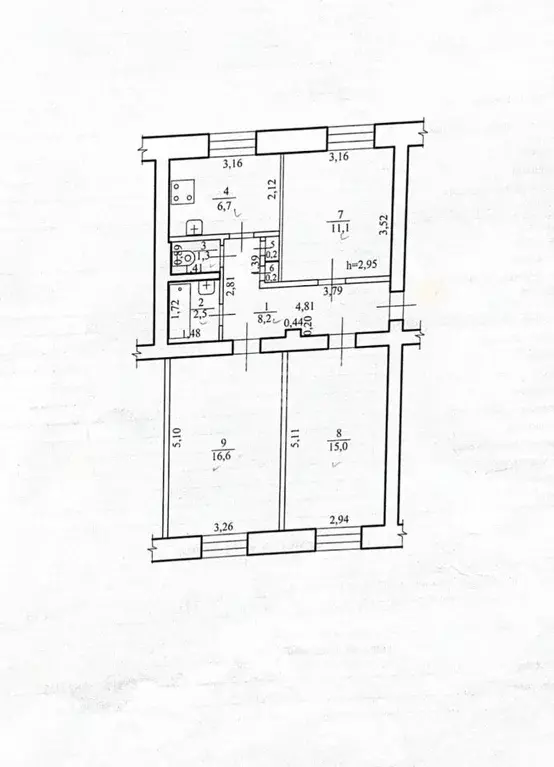 3-к кв. Забайкальский край, Чита ул. Ленина, 105 (61.8 м) - Фото 1