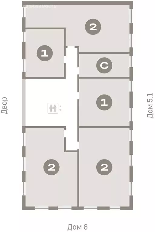 Квартира-студия: Тюмень, Мысовская улица, 26к2 (23.81 м) - Фото 1