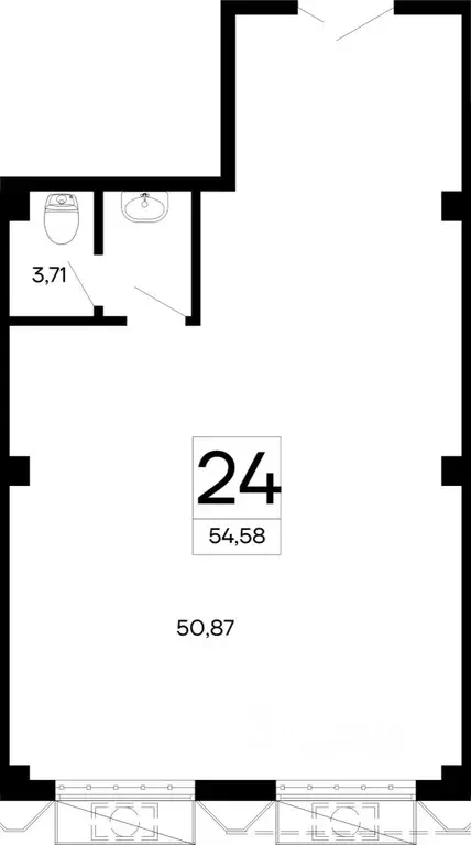 Офис в Крым, Симферополь ул. Крымская, 2 (55 м) - Фото 0
