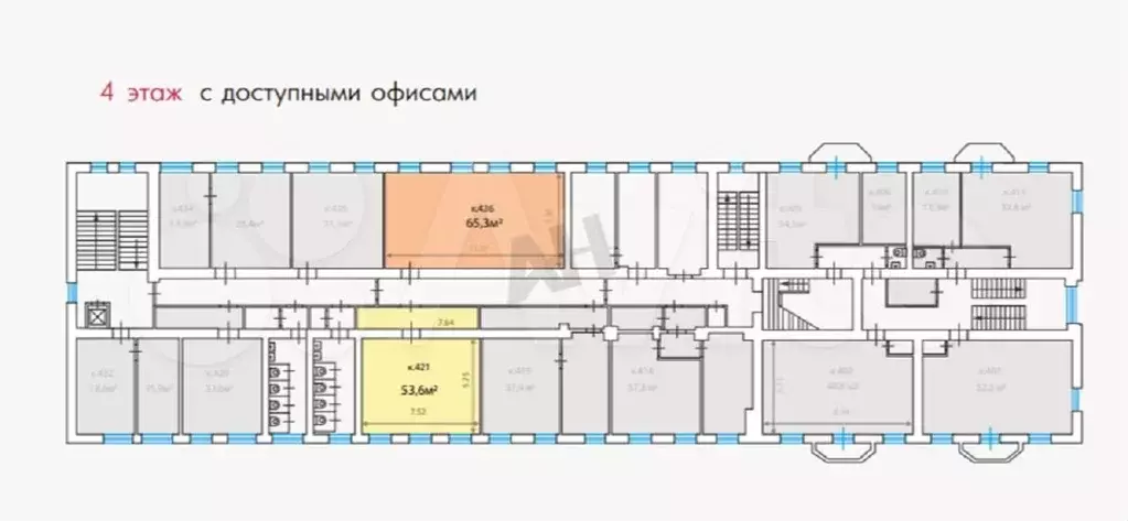 Аренда офиса 53.6 м2 м. Пушкинская в цао в - Фото 0