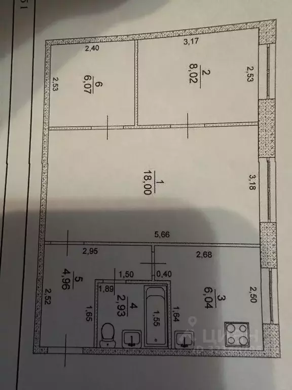 3-к кв. Ульяновская область, Ульяновск ул. Варейкиса, 9 (46.0 м) - Фото 0