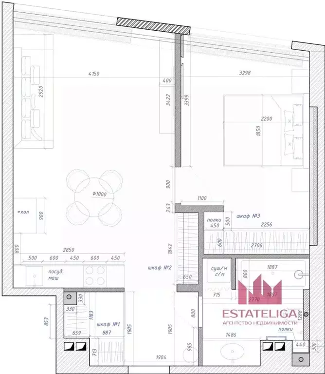 2-к кв. Москва Мытная ул., 40к2 (62.0 м) - Фото 2