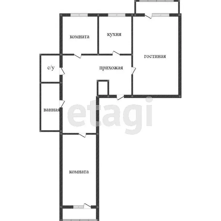 3-комнатная квартира: Миасс, Олимпийская улица, 13 (63 м) - Фото 1