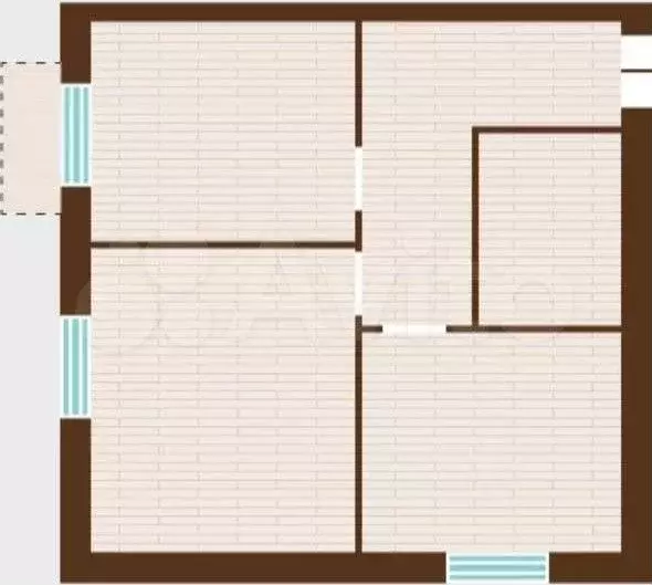 2-к. квартира, 50 м, 3/7 эт. - Фото 1