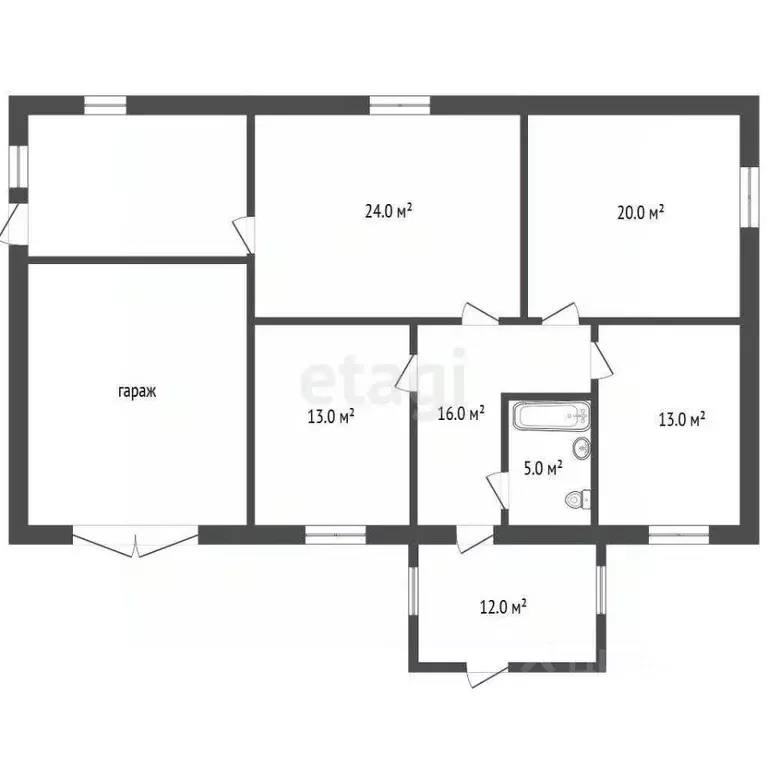 Дом в Тюменская область, с. Нижняя Тавда ул. Энтузиастов (92 м) - Фото 2