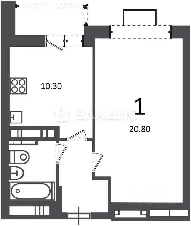 1-к кв. Москва проезд Шокальского, 28Ак1 (39.3 м) - Фото 2