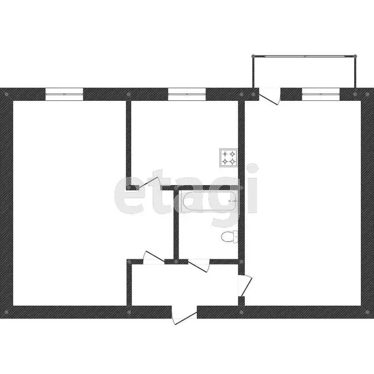 2-комнатная квартира: Нижний Тагил, улица Юности, 29 (43.1 м) - Фото 0