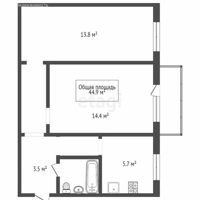 2-комнатная квартира: Новосибирск, Советская улица, 12 (55 м) - Фото 0