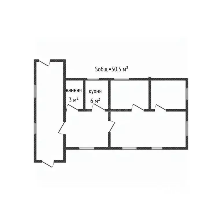 Дом в Брянская область, Дубровка рп ул. Набережная (51 м) - Фото 1