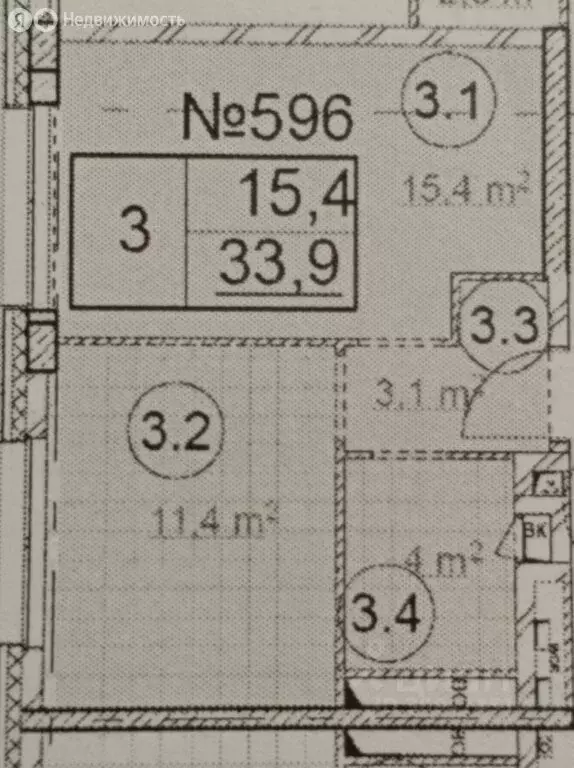 1-комнатная квартира: деревня Сапроново, микрорайон Купелинка, квартал ... - Фото 1