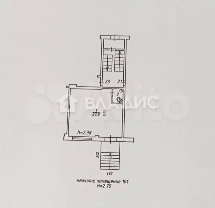 Продам помещение свободного назначения, 27.9 м - Фото 0