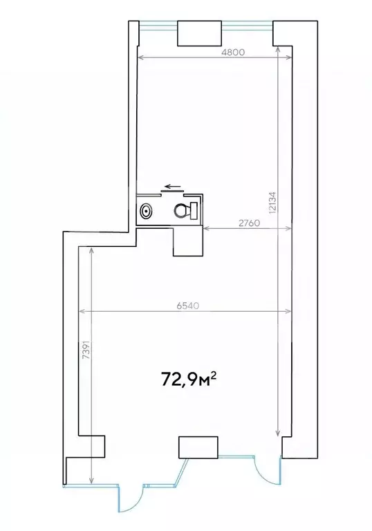Помещение свободного назначения в Москва Ленинградский просп., 33К3 ... - Фото 2