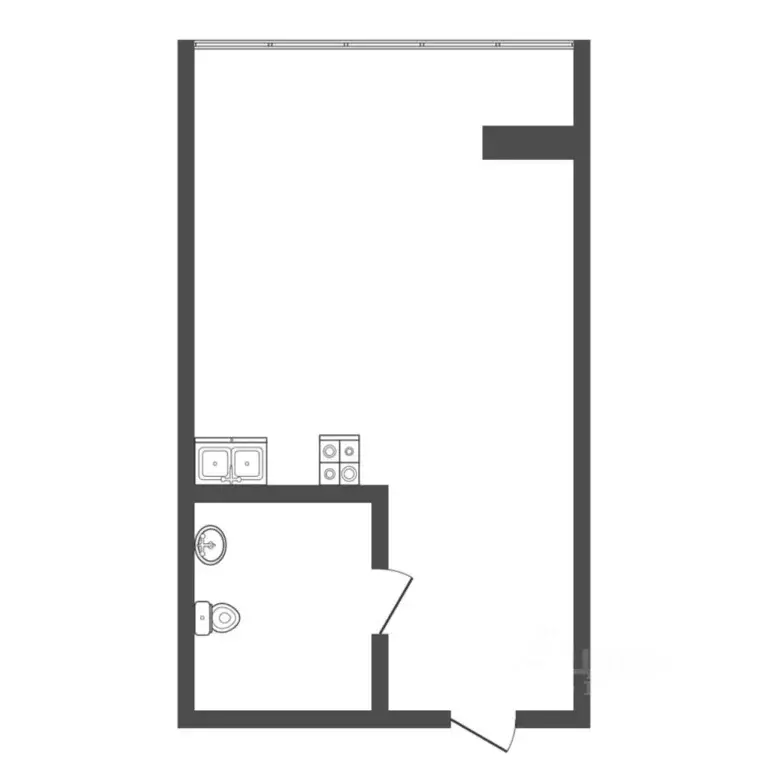 Студия Тюменская область, Тюмень Ставропольская ул., 1в (13.0 м) - Фото 2