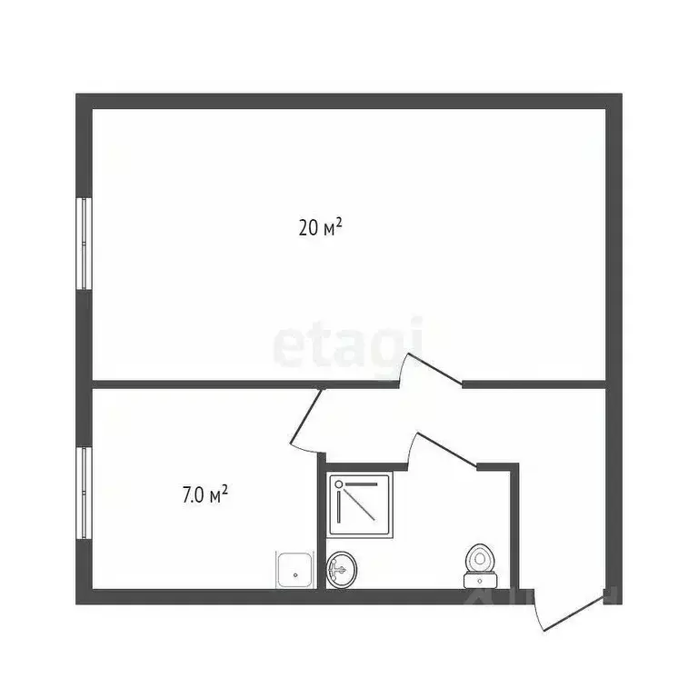 1-к кв. Челябинская область, Озерск ул. Блюхера, 7 (34.5 м) - Фото 2
