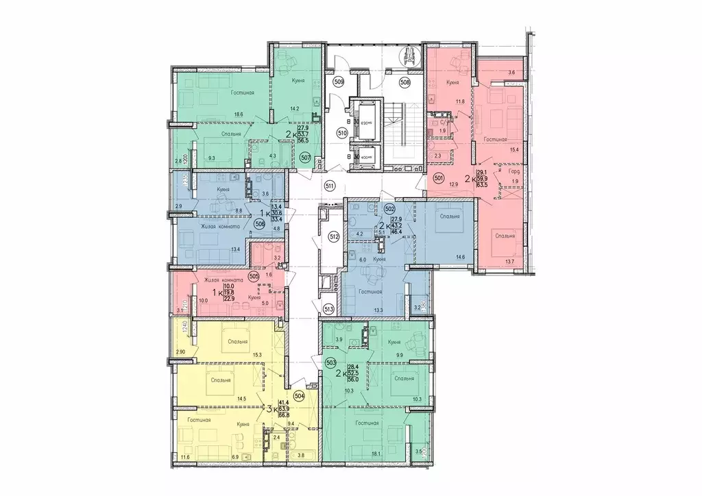 2-к кв. Саратовская область, Энгельс Энгельс-9 мкр, 2 (63.5 м) - Фото 1