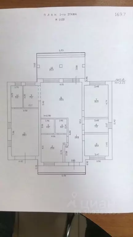 Дом в Тюменская область, Тюменский район, с. Кулаково  (170 м) - Фото 0