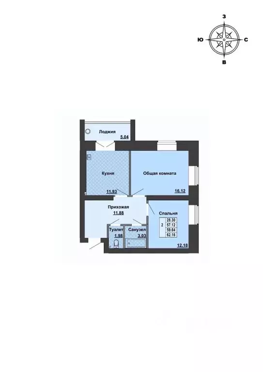 2-к кв. Марий Эл, Медведевский район, Руэмское с/пос, пос. Руэм ул. ... - Фото 1