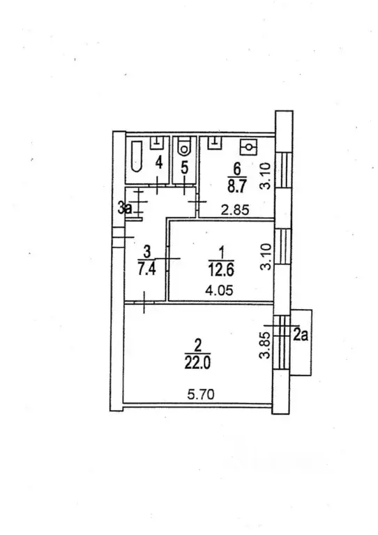 2-к кв. Москва Ленинский просп., 69 (57.0 м) - Фото 2
