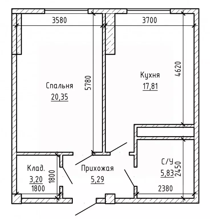 1-к кв. Кабардино-Балкария, Нальчик ул. Идарова, 176 (54.89 м) - Фото 2