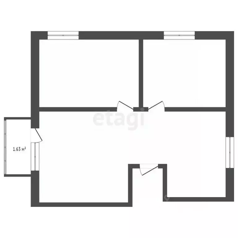 1-к кв. Смоленская область, Смоленский муниципальный округ, д. ... - Фото 1