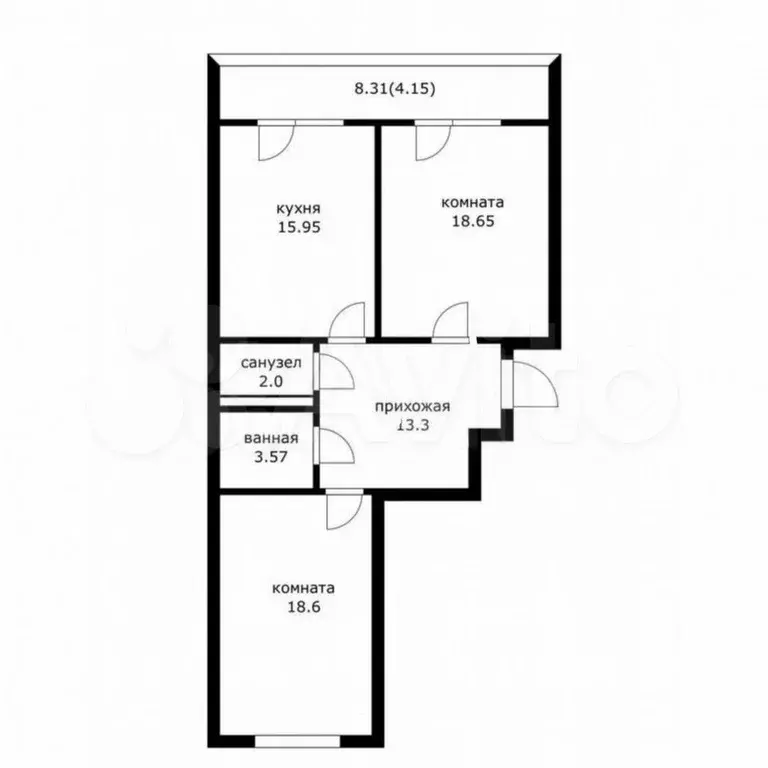 2-к. квартира, 80 м, 13/19 эт. - Фото 0