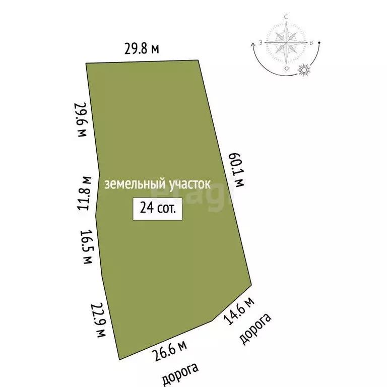 Участок в Уварово, Заречная улица (24 м) - Фото 1