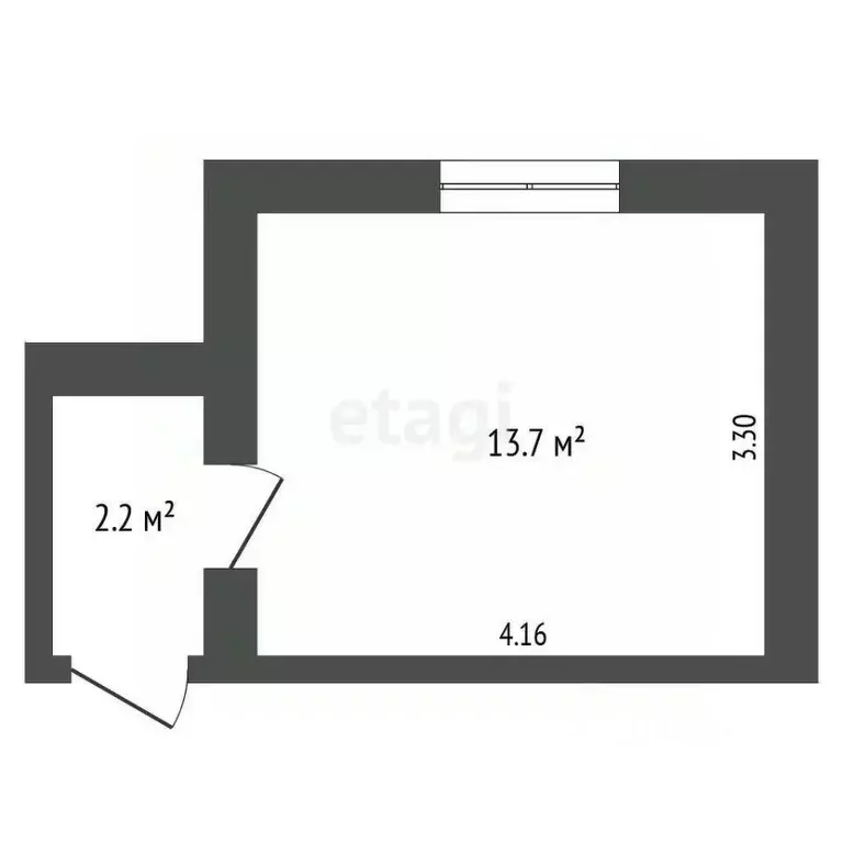 Комната Тюменская область, Тюмень ул. Котовского, 13 (15.8 м) - Фото 2
