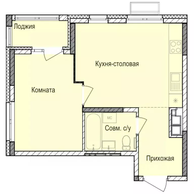 1-к кв. Удмуртия, Ижевск Автопроизводство жилрайон, Норвежский Лес ... - Фото 1