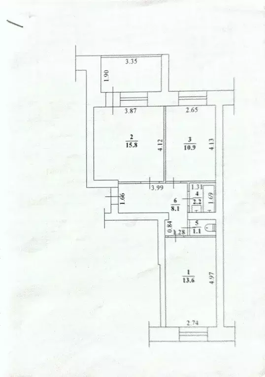 2-к кв. Саха (Якутия), Якутск ул. Халтурина, 6/3 (52.38 м) - Фото 1