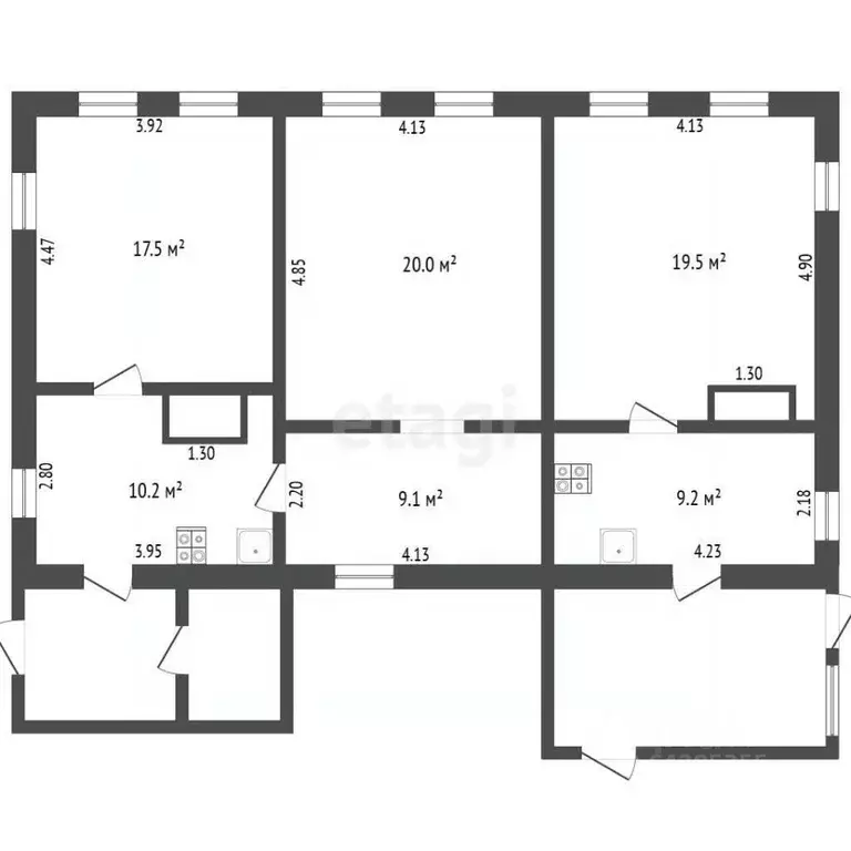 Дом в Алтайский край, Барнаул ул. Аванесова, 108 (86 м) - Фото 1