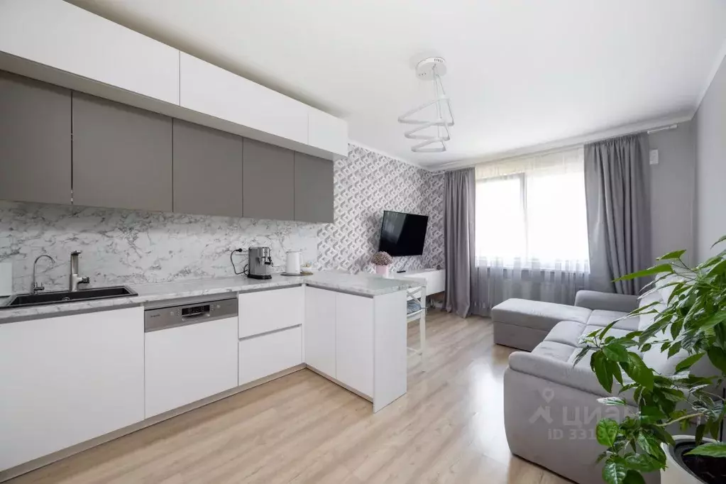2-к кв. Санкт-Петербург ул. Архивная, 9к1 (54.7 м) - Фото 1