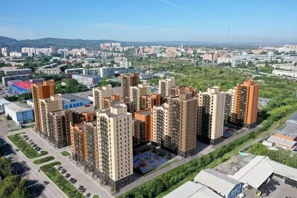 2-к кв. Красноярский край, Красноярск Сити-квартал Октябрьский жилой ... - Фото 0